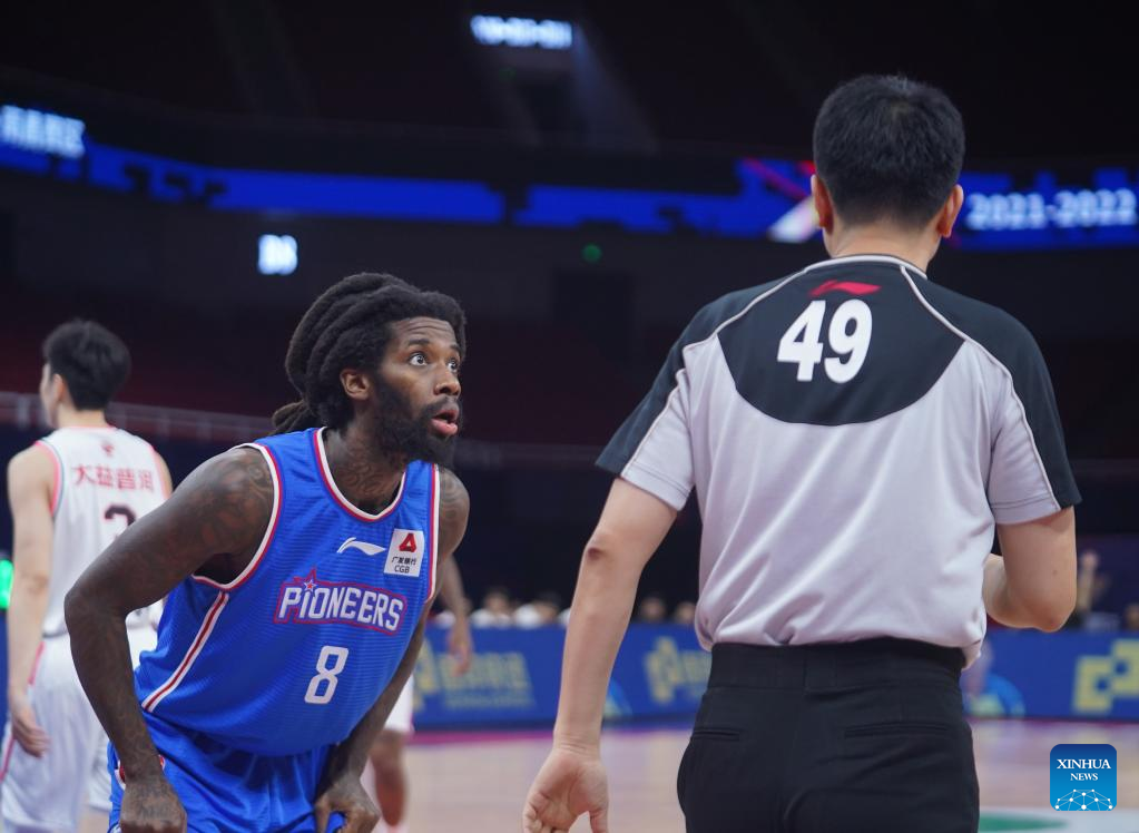 Highlights of CBA 45th round matches - Xinhua