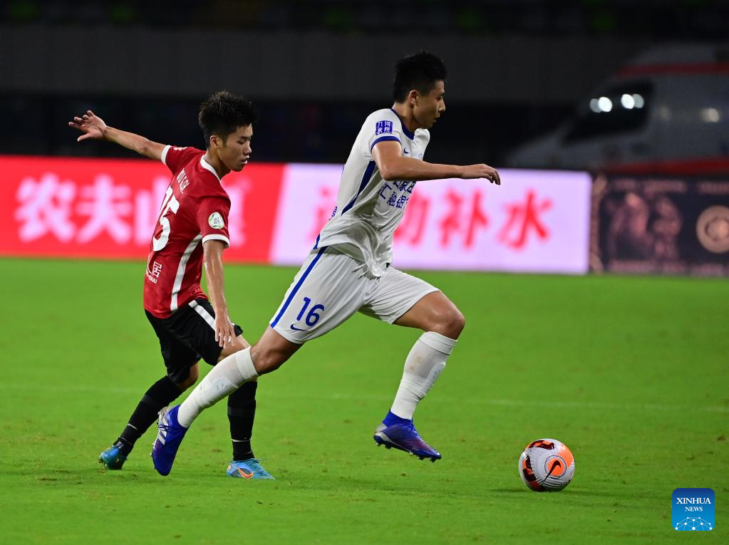 Dalian Professional Football Club 1-1 draw Cangzhou Mighty Lions Football  Club at the sixth round of the 2023 Chinese Super League (CSL) in Dalian  City, northeast China's Liaoning Province, 9 May, 2023. (