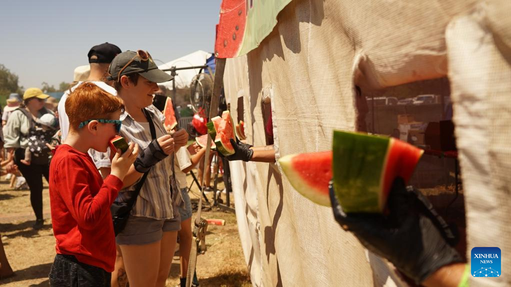 Annual watermelon festival held in California featuring fun events for