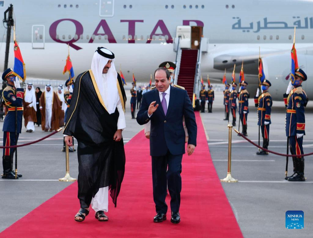 Qatari Emir Arrives In Egypt For 1st Visit Since Reconciliation-Xinhua