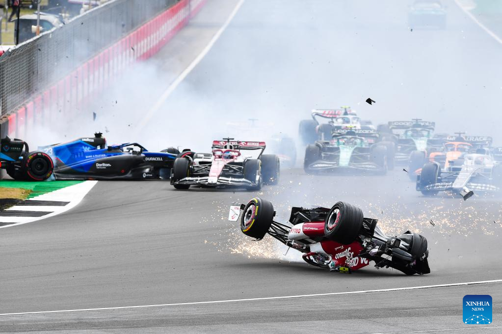Sainz claims maiden win at British F1 GP, Zhou survives huge crash - Read  Qatar Tribune on the go for unrivalled news coverage