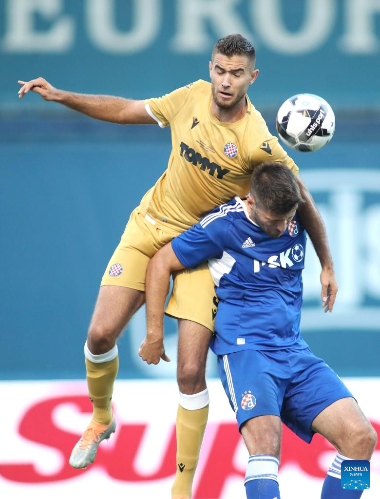 Supercup football match: Dinamo Zagreb vs. Hajduk Split-Xinhua