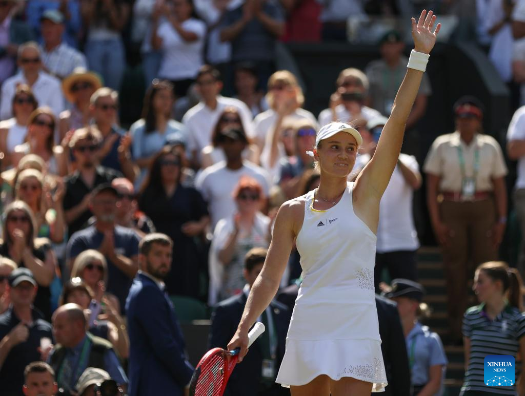 Kazakhstan's Rybakina Clinches Women's Singles Title At Wimbledon -Xinhua