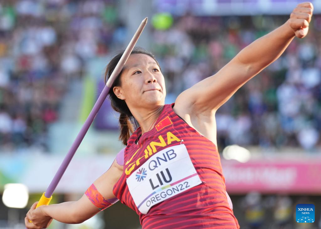 Highlights of women's javelin throw final at World Athletics