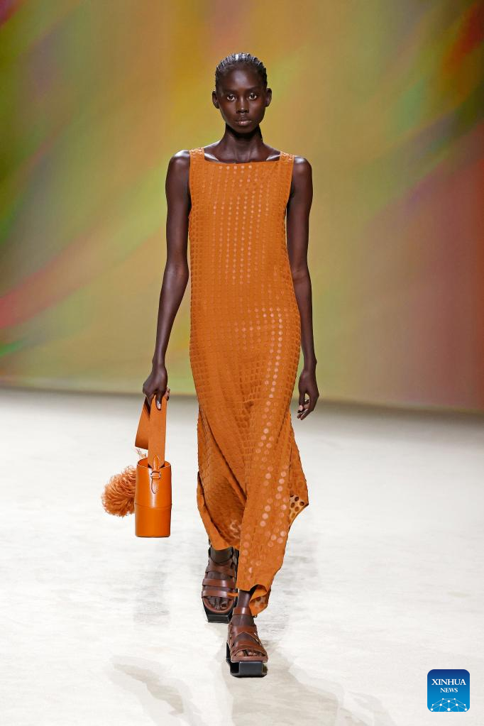 Paris Fashion Week: Hermes Spring/Summer 2024 ready-to-wear  collections-Xinhua