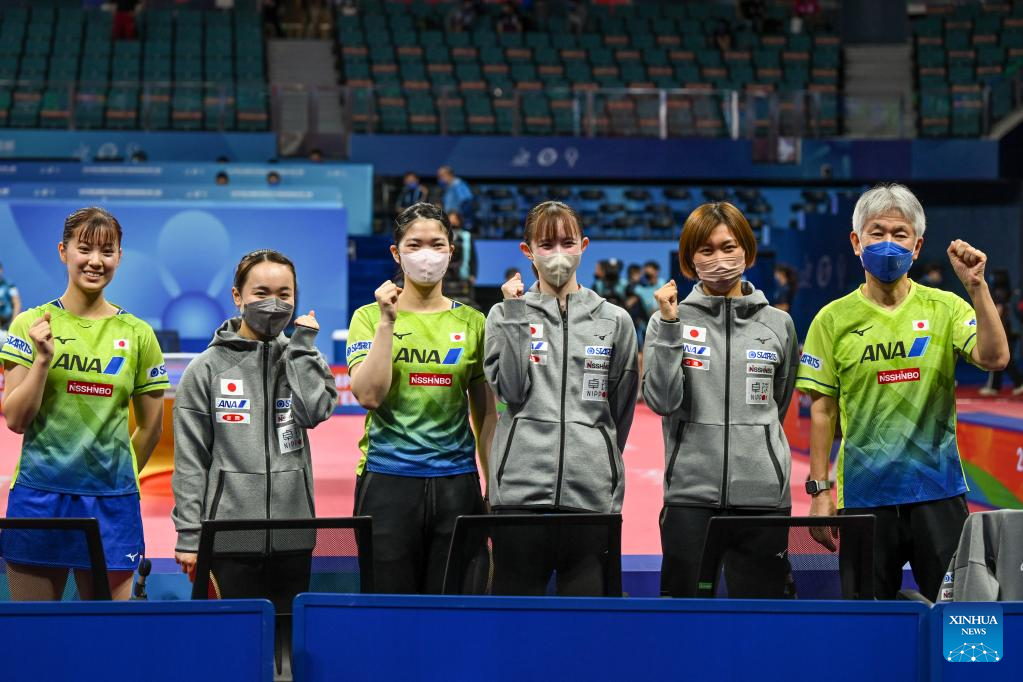 2022 ITTF World Team Table Tennis Championships Finals: Japan vs.  Iran-Xinhua