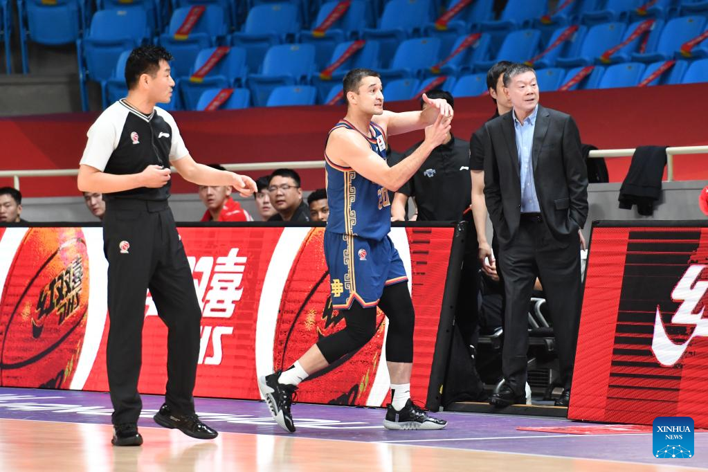 CBA league: Nanjing Monkey Kings vs. Tianjin Pioneers-Xinhua