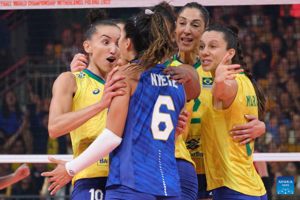 2022 Volleyball Women's World Championship final Brazil vs. SerbiaXinhua