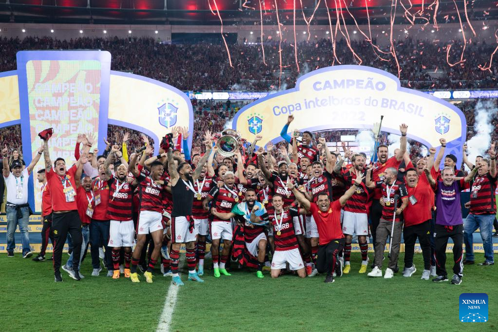 Flamengo celebrate fourth Copa do Brasil triumph-Xinhua