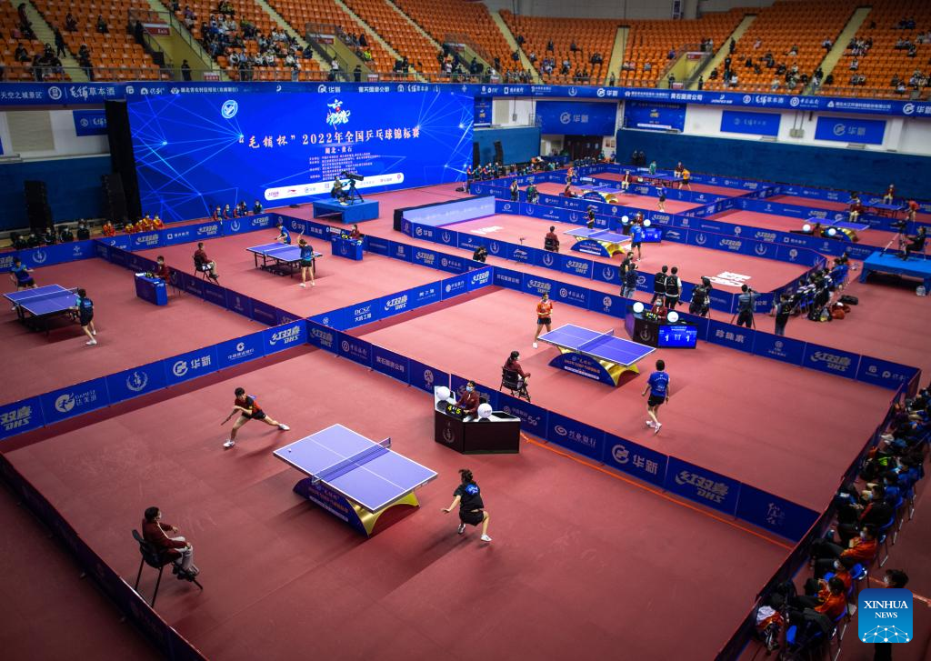 of competitions of 2022 Chinese National Table Tennis Championships-Xinhua