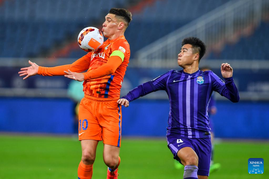 CSL match: Dalian Pro vs. Tianjin Jinmen Tiger-Xinhua