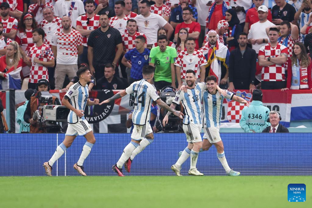 Messi, Alvarez fire Argentina into World Cup final-Xinhua