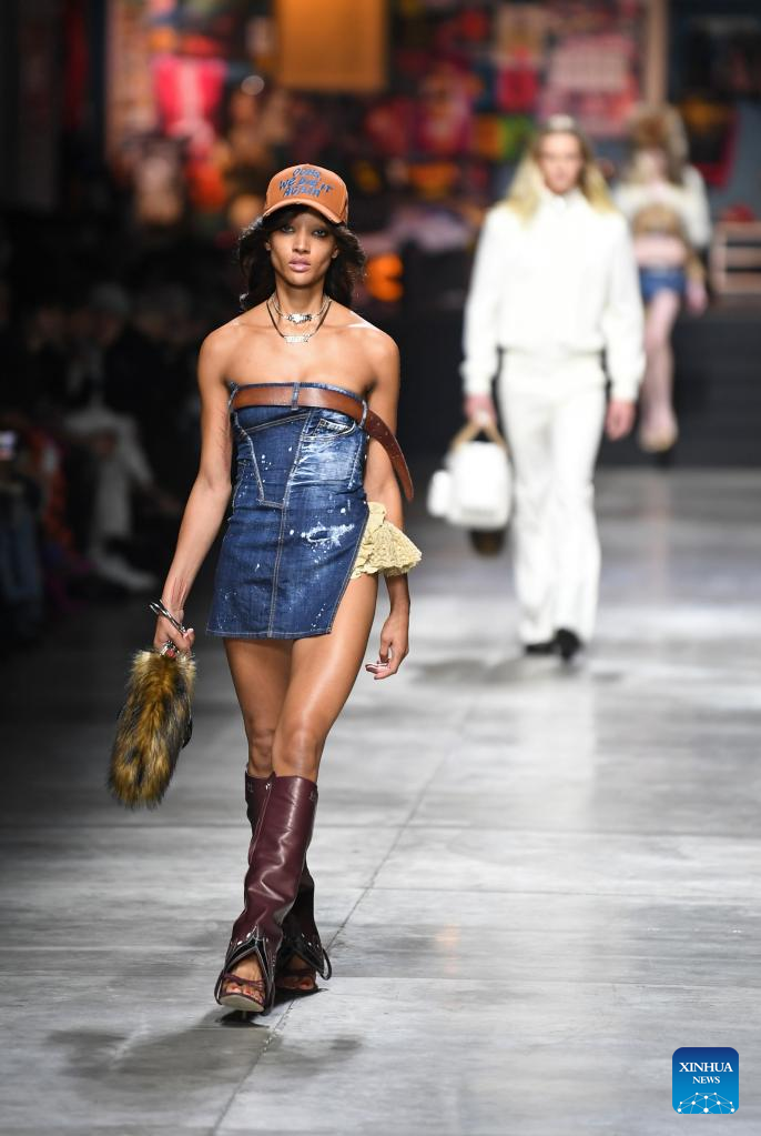 Snapshots of Milan Fashion Week 2023-Xinhua