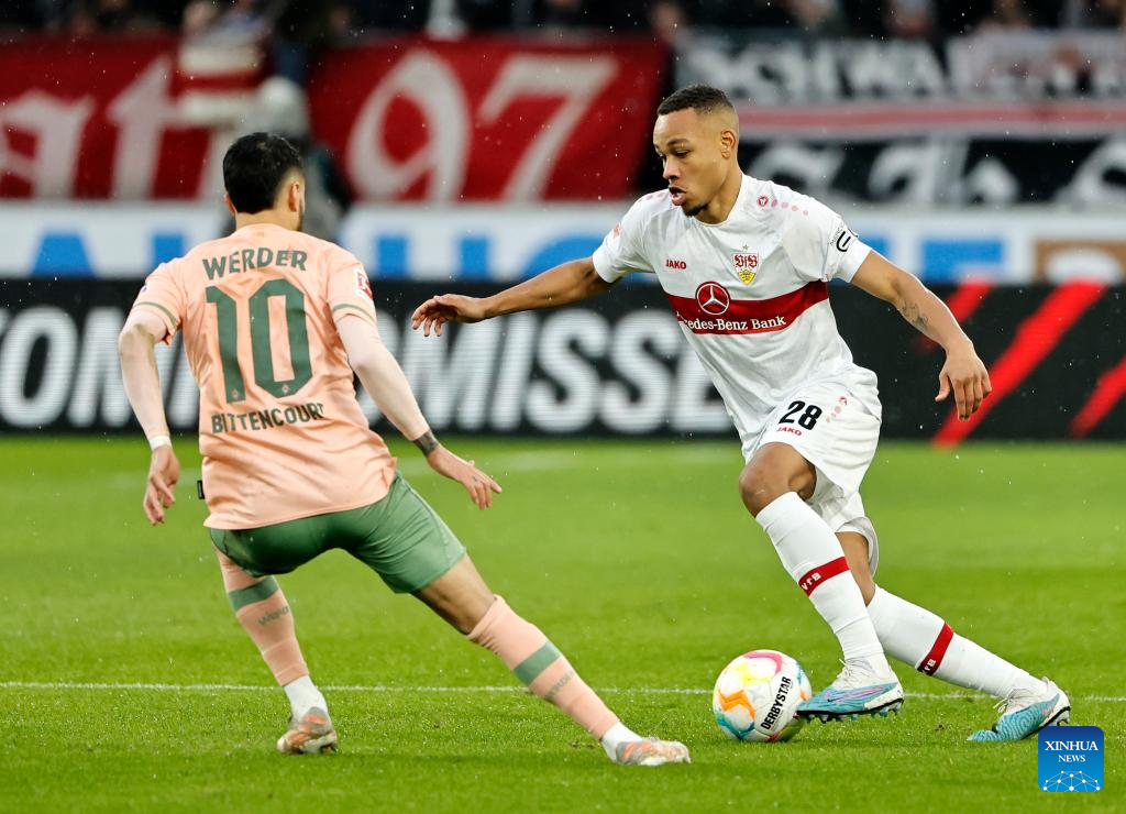 Bundesliga match: Stuttgart vs. Bremen -Xinhua