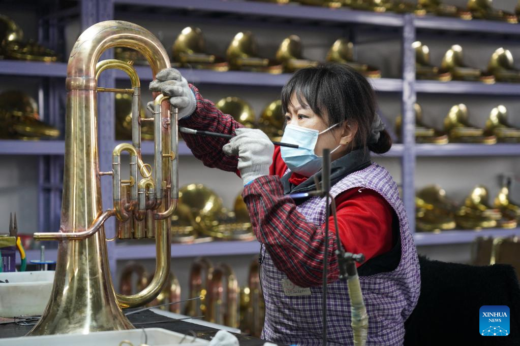 presión girar todos los días Musical instrument industry boosts development of Wuqiang County, north  China-Xinhua