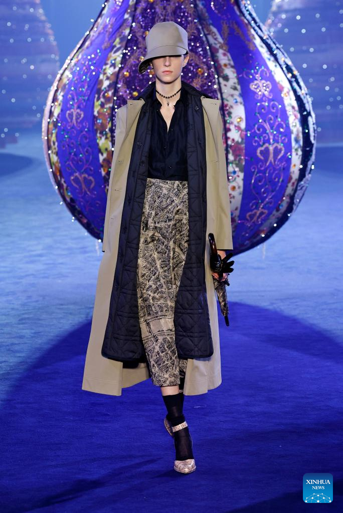 Creations of Christian Dior presented during Paris Fashion Week