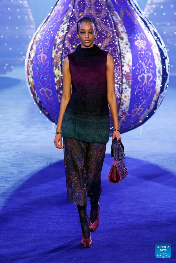 Creations by Christian Dior presented at Paris fashion week - Xinhua