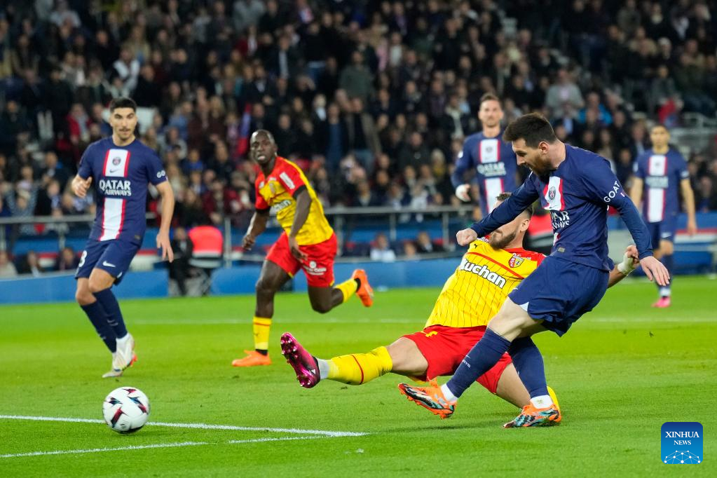 French Ligue Football Match Psg Vs Rc Lens Xinhua