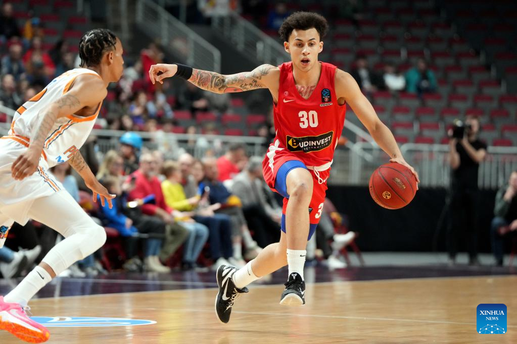 EuroCup baskeball 2023 Promitheas Patras vs. Prometey SlobozhanskeXinhua