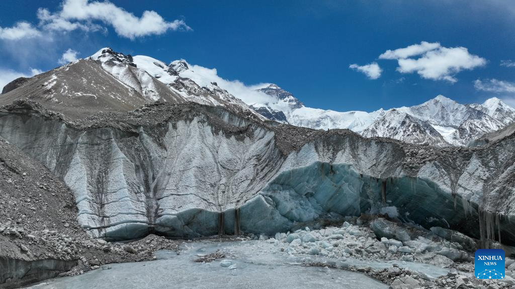 Scenery Of Rongbuk Glacier At Foot Of Mount Qomolangma Xinhua