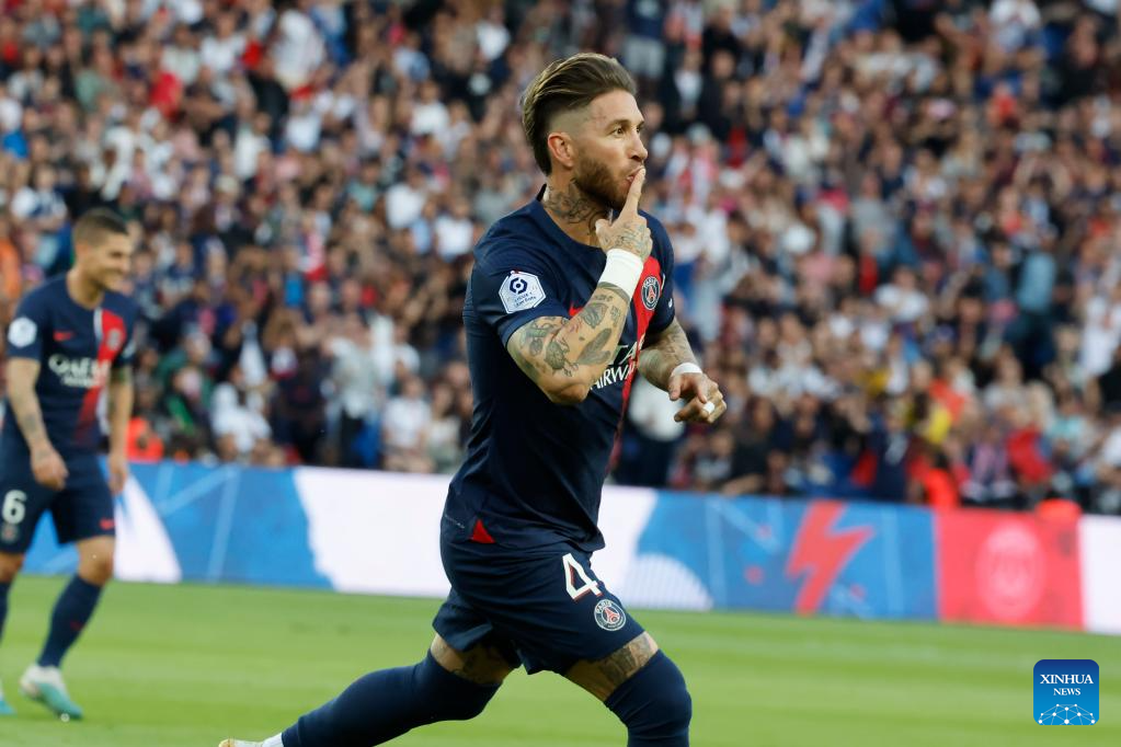 PARIS, FRANCE - JUNE 3: Sergio Ramos of Paris Saint-Germain in new