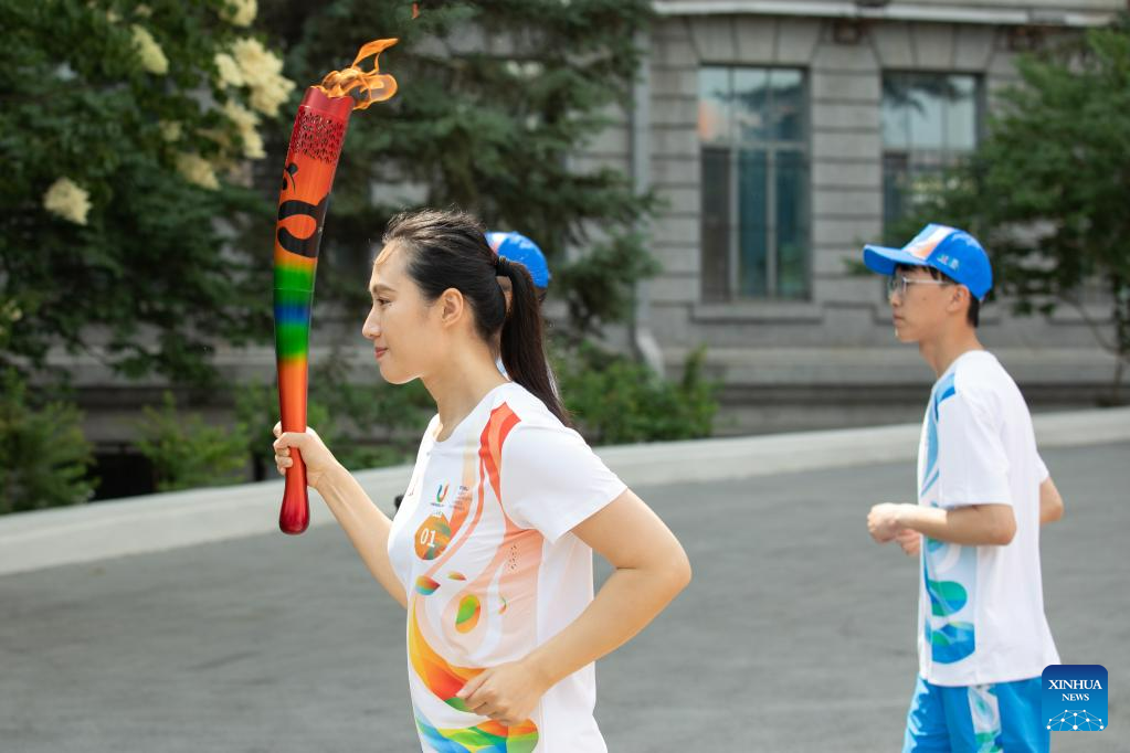 Chengdu Universiade Torch Relay Held In Harbin Xinhua