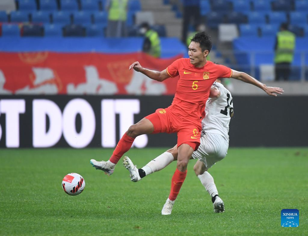 Chinese mens football team beats Palestine in international friendly-Xinhua