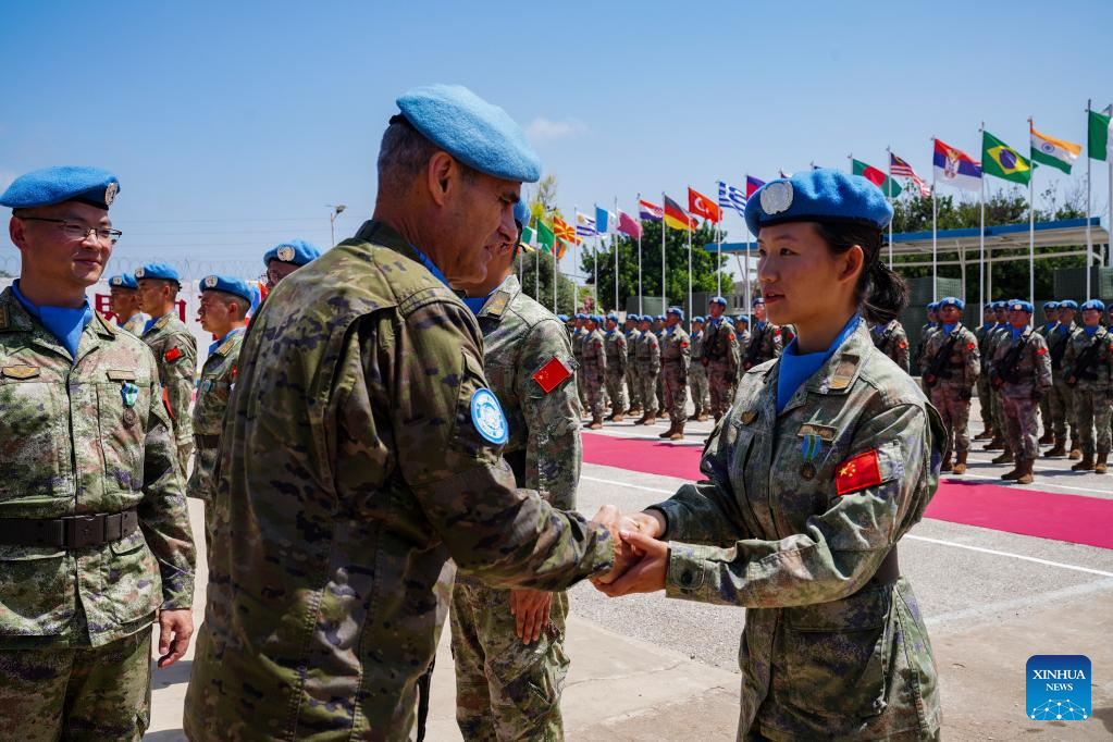 410 Chinese Peacekeepers In Lebanon Awarded UN Medals Of Peace-Xinhua