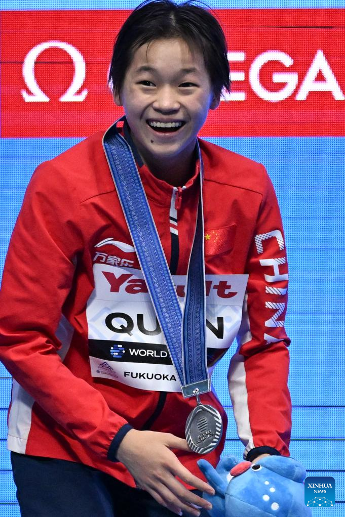 Chinese diver Chen wins third 10m platform world titleXinhua