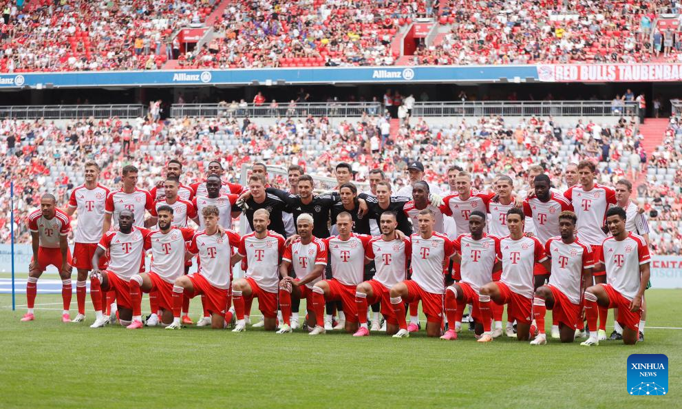 Bayern players sweat and toil in pre-season training