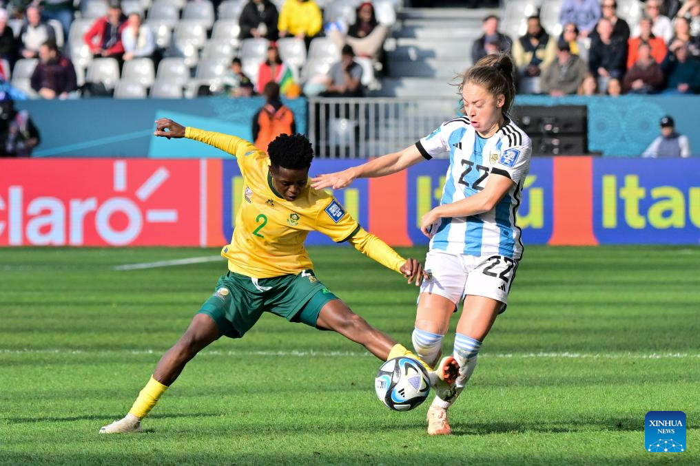 Estefania Banini of Argentina poses during the official FIFA