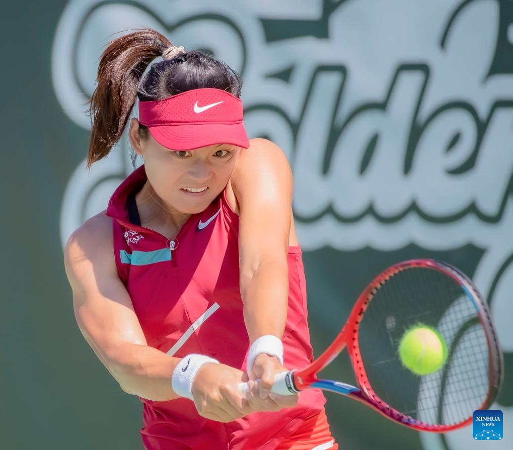 Highlights of final matches at Golden Gate Open tennis tournament-Xinhua
