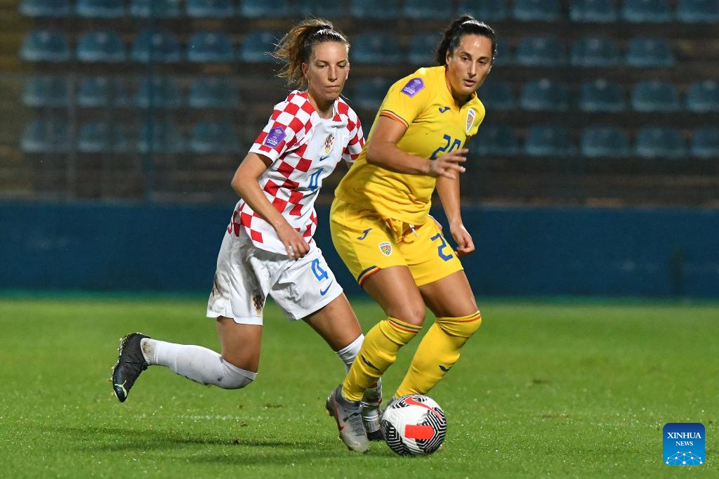 UEFA Women's EURO 2022 qualifier: Croatia vs. Roumania - Xinhua