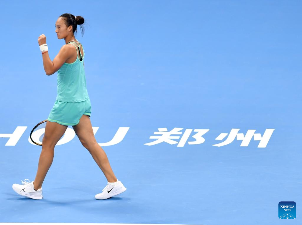 Highlights of WTA World Tour Zhengzhou Open tennis tournamentXinhua