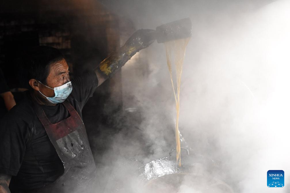 Pic story: inheritor of Huizhou Ink making-Xinhua