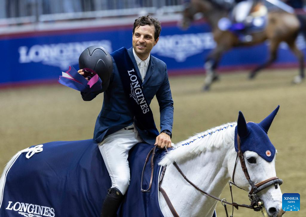 Highlights of FEI Jumping World Cup Toronto 2023 Xinhua