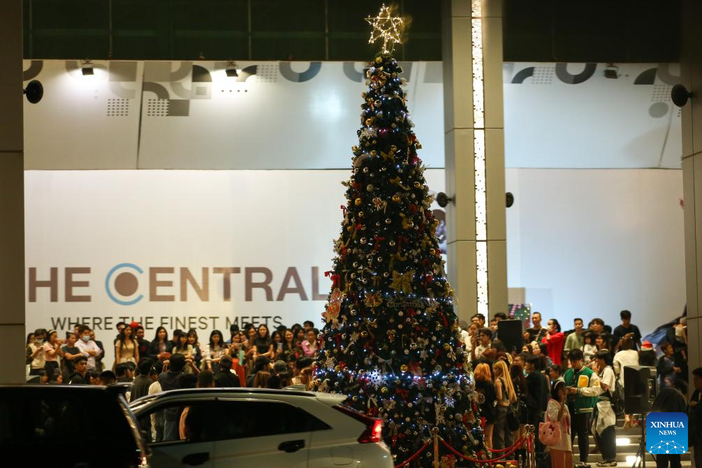 In pics Christmas decorations in Yangon, MyanmarXinhua