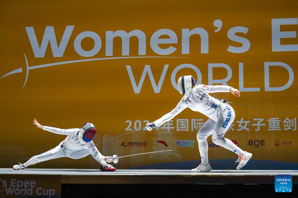 Highlights of Women's Epee World Cup in Nanjing-Xinhua
