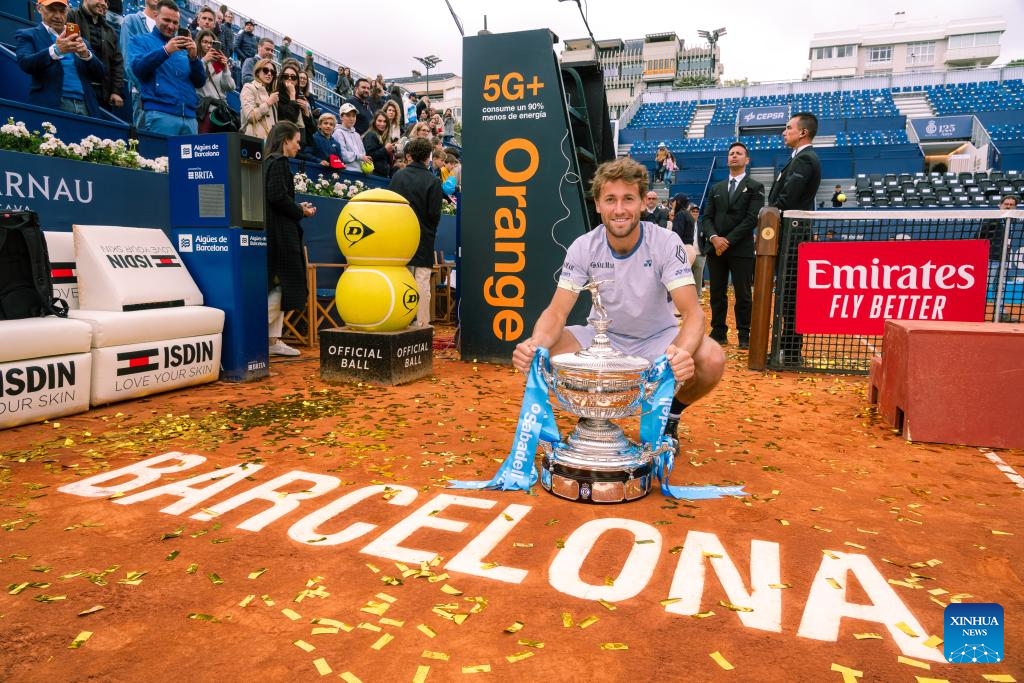 Casper Ruud Wins ATP Barcelona Open Banc Sabadell Tennis Tournament-Xinhua