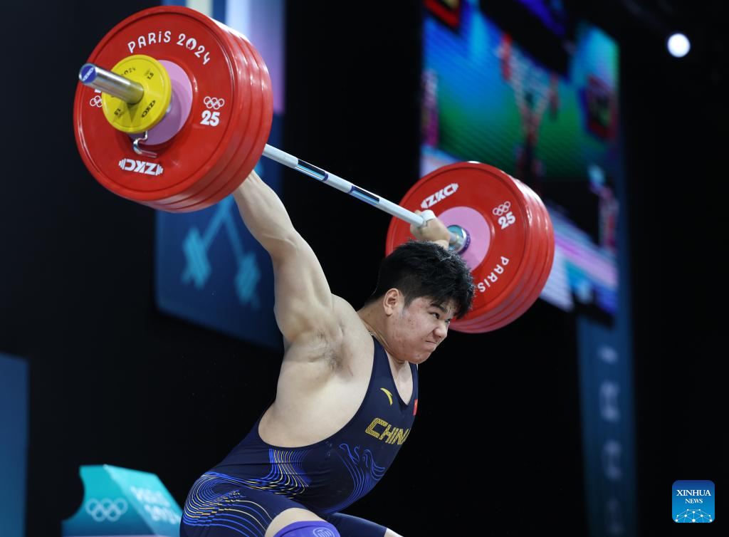 Chinese Weightlifter Liu Huanhua Claims Men's 102kg Gold At Paris 2024 ...