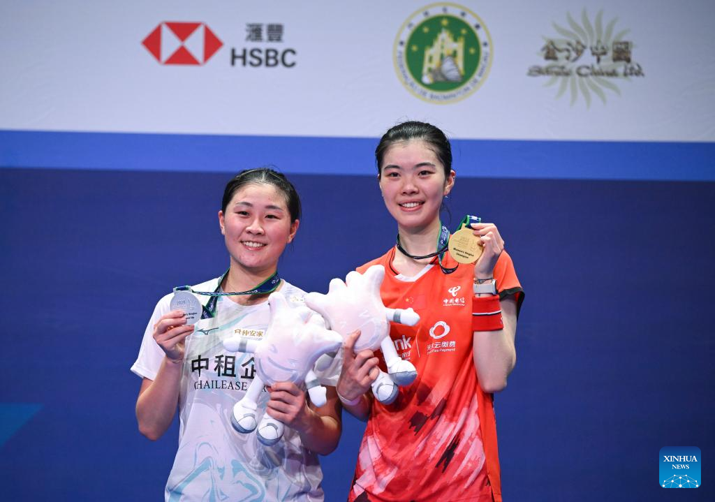 Highlights of Macao Open Badminton 2024Xinhua