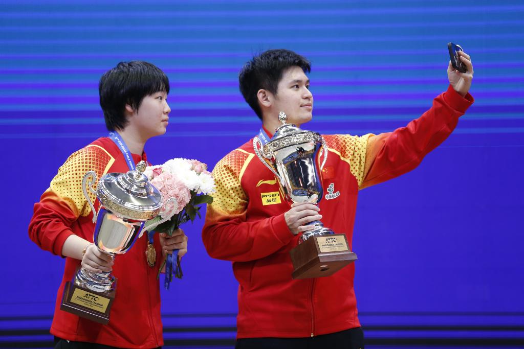 China's Lin/Kuai wins mixed doubles title at Asian Table Tennis