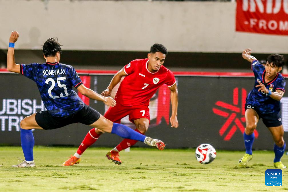 AFF Mitsubishi Electric Cup 2024 Indonesia vs. LaosXinhua