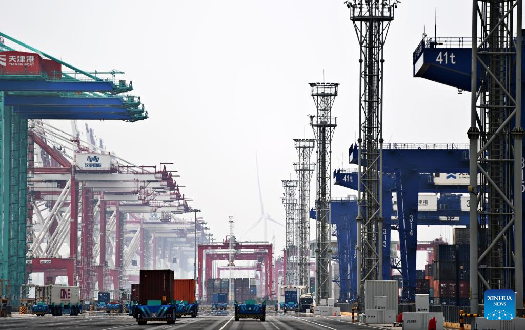 China S Tianjin Port Posts Record Container Throughput In H Xinhua