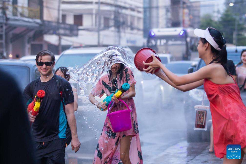 Songkran Festival Celebrated In Vientiane Laos Xinhua