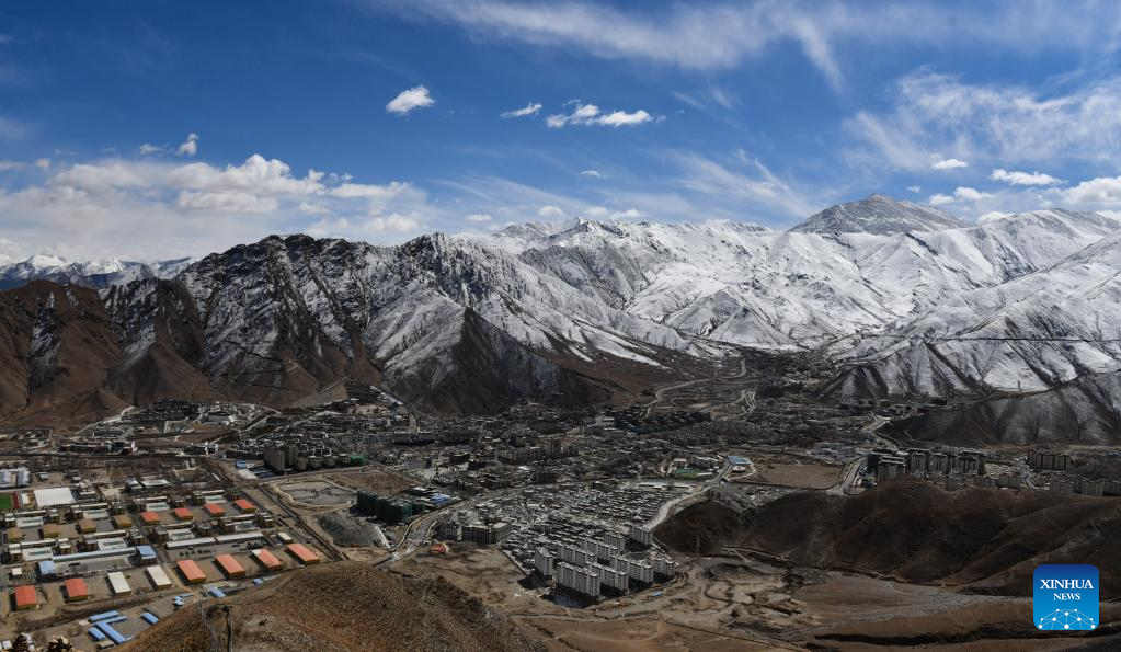 View Of Lhasa After Snowfall Xinhua