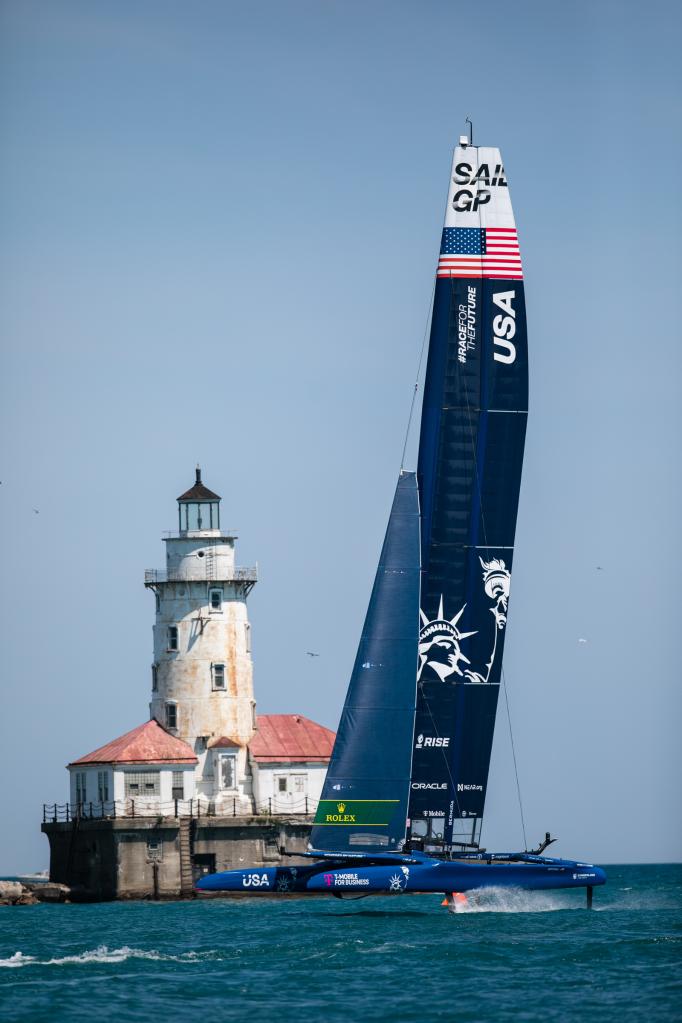 Highlights of U.S. Sailing Grand Prix ChicagoXinhua