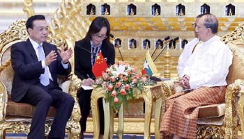 Chinese premier meets Myanmar president in Nay Pyi Taw