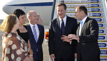 Top leaders arrive in Brisbane for G20 Summit