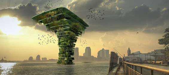Amazing! Dutch architect designs floating wildlife haven